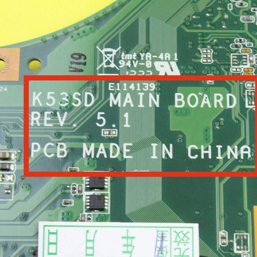 Asus K53SD X53S A53S laptop motherboard 60-N3EMB1300-025 REV 5.1